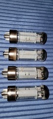 Mullard EL34 XF2 double OO getter 1960s Blackburn 4 Tube Set