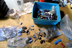 BIG LOT of VINTAGE. DIODES, TRANSISTORS. CAPACITORS COILS… ?? Look to be used