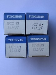 12AU7 Tungsram quad european NOS NIB ecc82 4 units HI END Hungary tube preamp