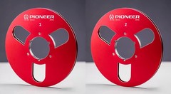 One Pair 10.5 » red Pioneer Tape reel High Quality Aluminum Take Up Reel