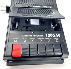 Califone 1300AV Portable Cassette Recorder Player Tested Working AC Powered