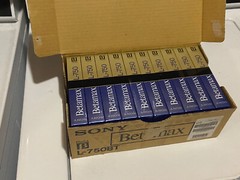 Lot of 10 Sony Betamax L-750BT Beta Tapes ~ NEW Sealed