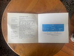 Philips 1002 AM/FM/Shortwave Table Top Radio Instruction Booklet 1958-1959