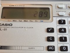 Vintage 1980s Casio ML-81 Electronic Calculator – Clock Date Music Tested
