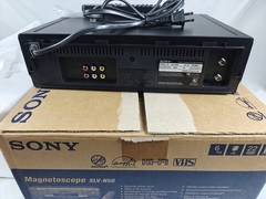 Open Box Sony VCR SLV-N50 Video Cassette Recorder Stereo with Remote RMT-V266A