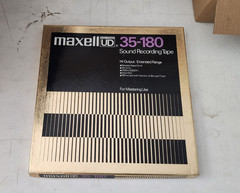 ⚡10.5&Prime; Reel to Reel Recording Tape 3600&rsquo;🎶MAXELL UD Pro 35-180⭐METAL Used w/Musi