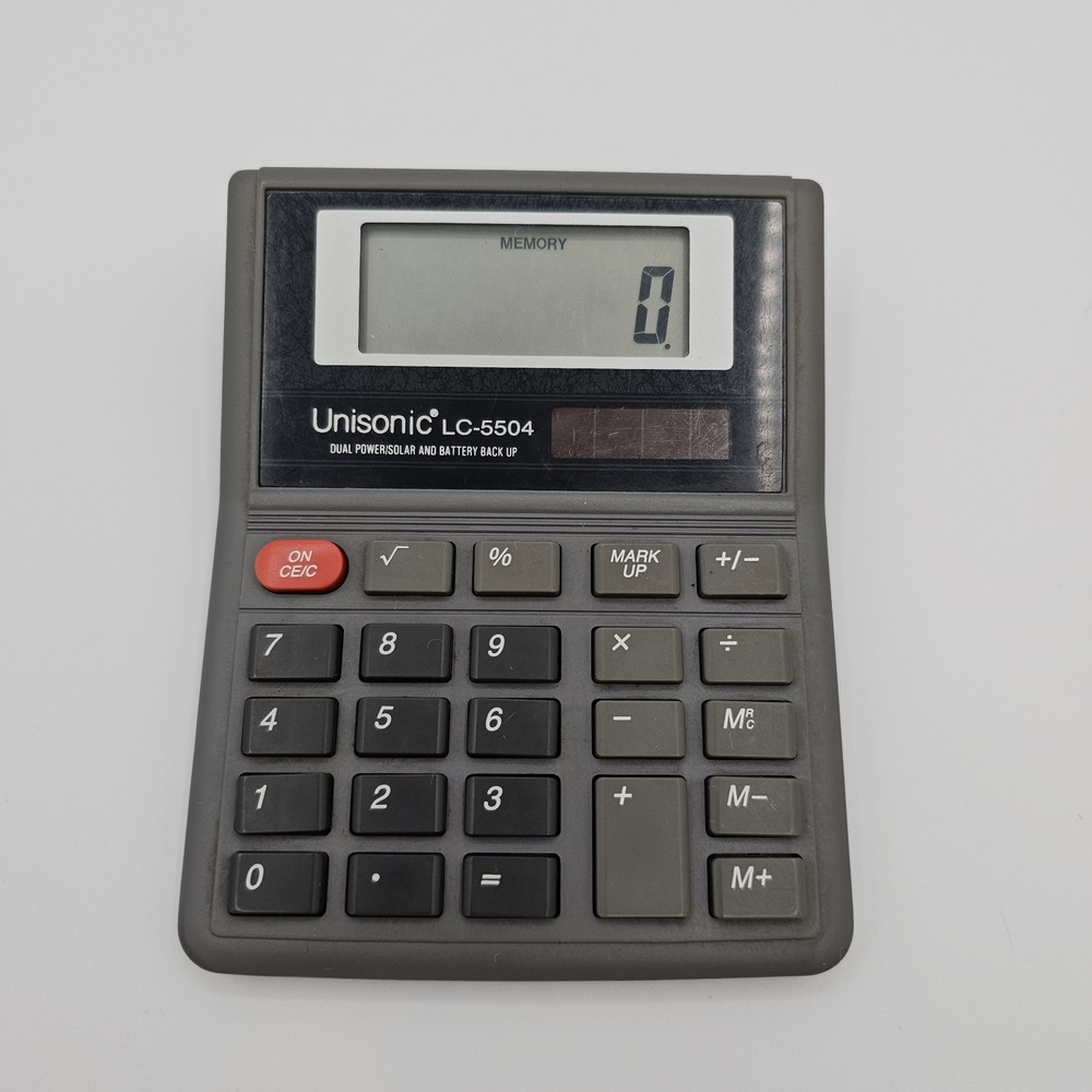 Unisonic LC-5504 Dual Power/Solar And Battery Backup Calculator Malaysia