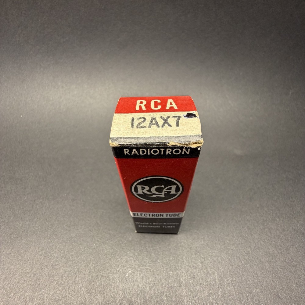 1960 12AX7 ECC83 RCA Tube Gray Plate Square Getter TV7 Test NOS RC-5