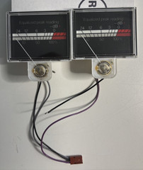 TANDBERG TD20A VU METERS – PAIR, MINT CONDITION.