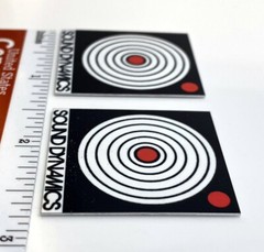 Sound Dynamics Speaker Badge Logo Emblem Custom Made Aluminum Pair