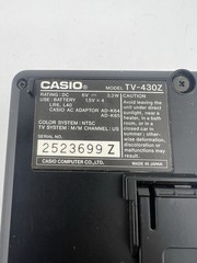 Casio TV-430/TV430Z Portable TV With 2&Prime; Color LCD Screen Analog TV Vintage