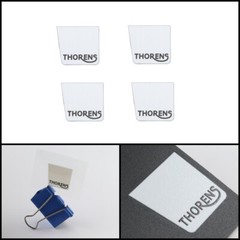 THORENS logo badge Sticker Decal waterproof 26mm(1.02&Prime;)X24mm(0.94&Prime;)