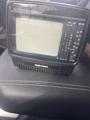 Vintage Radioshack Portavision 5” TV Radio Fm/am 16-126 w Car Adapter 1994 VIDEO