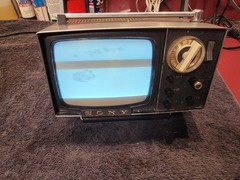 Vintage Sony 5-303W All Transistor Portable Analog Micro TV w/ Case – Japan