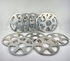 (Lot of 10) Audio Devices Audiotape Metal Tape Reel 10.5&Prime; x 1/4&Prime; Take Up
