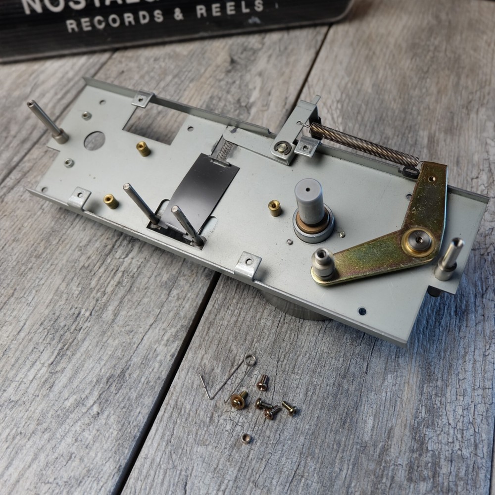 Tascam TSR-8 Reel to Reel – Transport Assembly w/ Flywheel Lift Pinch Roller Arm