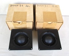 Unbranded Model PMT-51 8-ohm 4.75&Prime; Midrange 2&Prime; Dome Speakers Pair NOS Tested