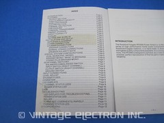 ROCKFORD FOSGATE RF2000 POWER AMPLIFIER OWNER&rsquo;S MANUAL (Same As Hafler JF2000)