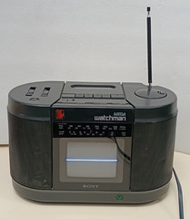 Sony Mega Watchman TV AM FM Radio Cassette FD-555 PARTS/REPAIR PLEASE READ
