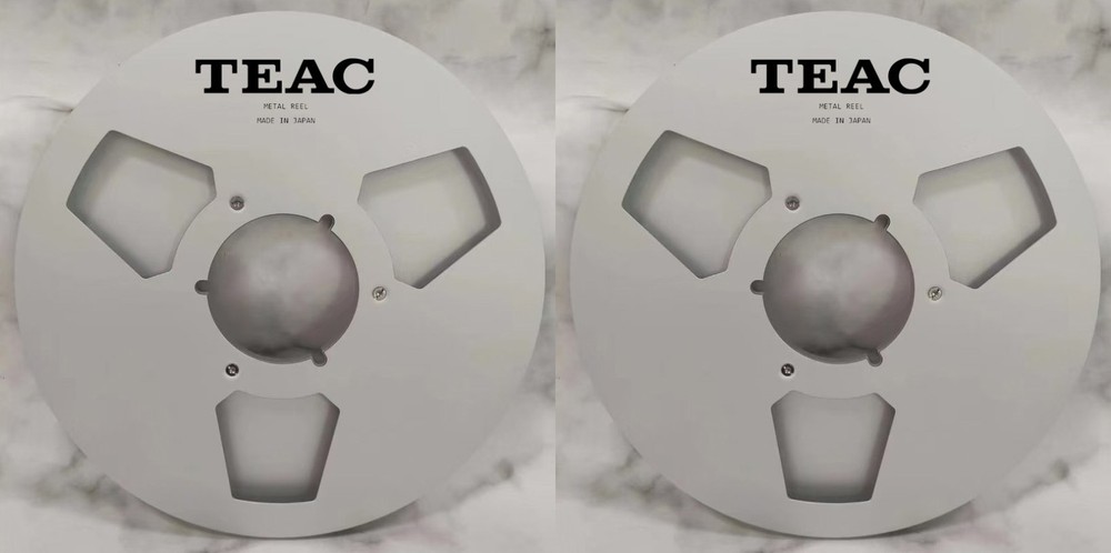 One Pair 10.5 » silvery TEAC Tape reel High Quality Aluminum Take Up Reel