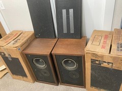 Vintage EPI Epicure M250 1980 Home Audio Speakers NEEDS REFOAMED