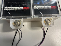 TANDBERG TD20A VU METERS – PAIR, MINT CONDITION.