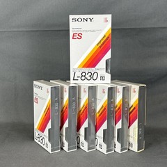 Sony L-830 ES Beta Dynamicron Beta Cassette Tape NOS Sealed Lot of 7