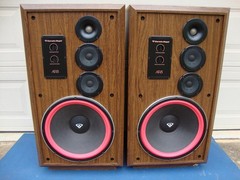 Nice Cerwin Vega AT-15 Large 3-way Floor Speakers -15&Prime; Woofer -Reconditioned