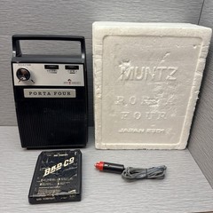 Vintage Muntz Stereo 4 Track Porta Four In Box Untested With 12 Volt Adapter