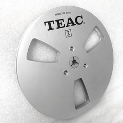 1 Pair 7 Inch TEAC Silver Aluminum Alloy Take-Up Tape Reel
