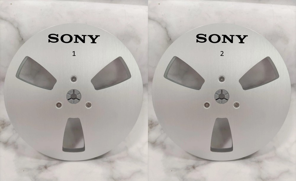 One Pair 7 » SONY Tape Reel silvery Aluminum for Reel to Reel Empty Take up Reel