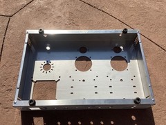 Tube amplifier chassis stainless steel DIY