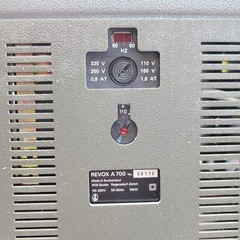 Revox A700 Reel To Reel Tape Recorder