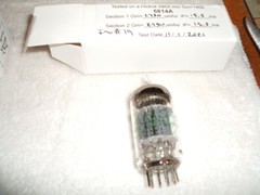 (1) GE 5814A Vacuum Audio Radio Tube Tested NOS Hickok 580A Tested