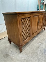 Mid-Century Fisher Stereo Radio Console w/Garrard Turntable