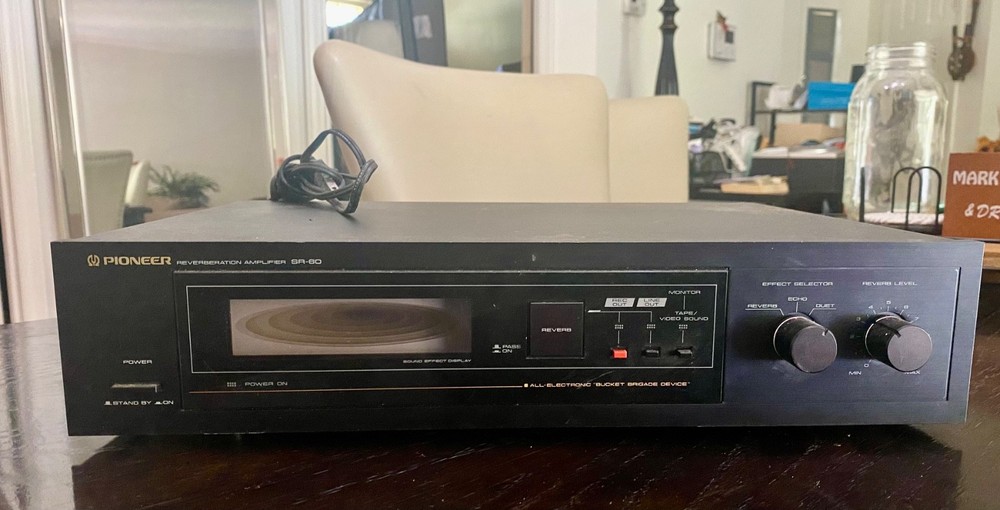 Vintage Pioneer SR-60 Stereo Reverberation Amplifier ~ Clean ~ Parts