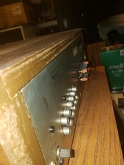 Vintage Technics SU-7100, 35W Stereo Amplifier, 1978 For Parts Or Repair