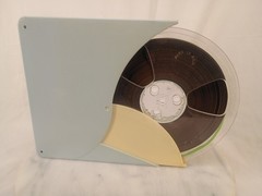 Vintage Schneider Plastic 7&Prime; Reel to Reel Tape Storage Case With UNKNOWN REEL !!