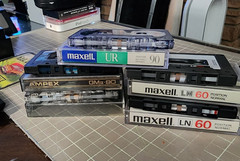 5 LOT🎧Blank CASSETTE TAPE⚡Maxell 2x LN60, 1x UR90, AMPEX GMII90, LN30⭐Pre-Owned