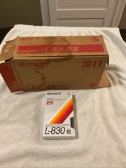 CASE NOS NEW Sony ES/L-830 Beta Dynamicron Video Cassette Tape Factory Sealed