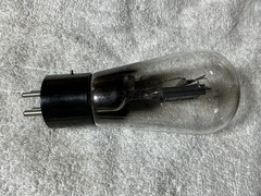 National Union 483 Type 45 Globe Tube 5 Volt Power Triode Black Plate Engraved