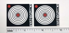 Sound Dynamics Speaker Badge Logo Emblem Custom Made Aluminum Pair
