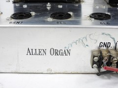 Allen Organ Vintage 6L6GC 6SN7GT Tube Audio Amplifier (original, untested)
