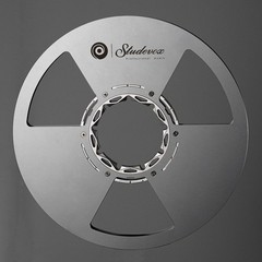 Studevox 10.5&Prime; Polished Silver Aluminium Empty Tape Reel For Reel Tape Recorders