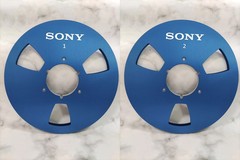 One Pair 10.5 » silvery Sony Tape reel High Quality Aluminum Take Up Reel..