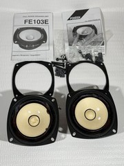 Vintage FOSTEX FE103E Speakers (2) • 4&Prime; Orig. Boxes – READ DESCRIPTION
