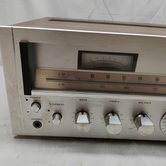 SANYO JCX 2100K Vintage Stereo Receiver Silver Face Classic Amber Parts only