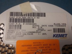 Reel of T494X686M025AT , Cap Tantalum 68uF 25V 20% SMD