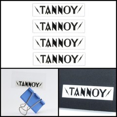 Tannoy logo badge Sticker Decal waterproof 52mm(2.04&Prime;)X13mm(0.51&Prime;)