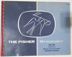 Fisher KX-100 Stereo Master Control Tube Amplifier Working w/ Original Manual